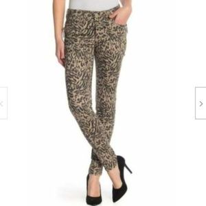 Democracy Brindle Olive Animal Print Jean Ab Tech